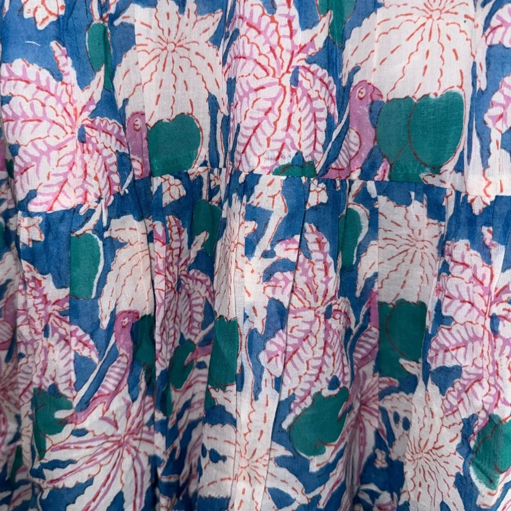 New Oliphant Cross Back Cayman Blue Mini Dress tuckernuck - Picture 6 of 7